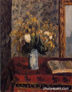 Vase of Flowers, Tulips and Garnets