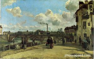 View of Pontoise, Quai du Pothuis
