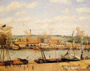 View of the Cotton Mill at Oissel, near Rouen