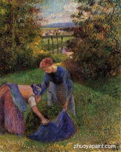 Women Gathering Grass