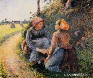 Seated and Kneeling Peasants