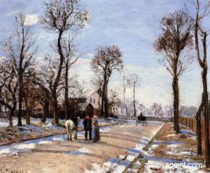 Street-Winter Sunlight and Snow