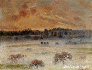 Sunset with Fog, Eragny