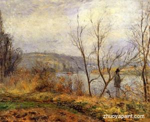 The Banks of the Oise, Pontoise (also known as Man Fishing)