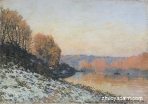The Seine at Bougival in Winter
