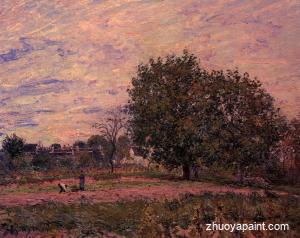 Walnut Trees, Sunset - Early Days of October