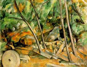 Woods with Millstone