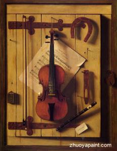 Still Life-Violin and Music (also known as Music Literature)