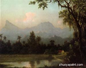 Rio de Janeiro, South American Scene with Cabin