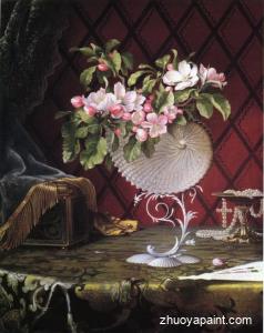Still Life with Apple Blossoms in a Nautilus Shell