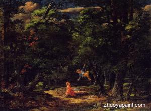 The Swing- Children in the Woods