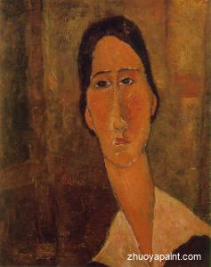 Jeanne Hebuterne with White Collar