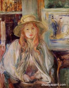 Girl in a Straw Hat
