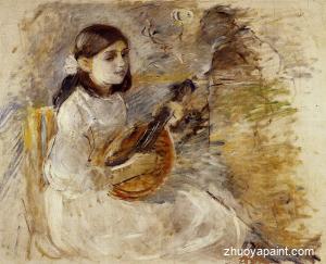 Girl Playing the Mandolin