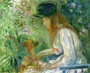 Girl with Dog