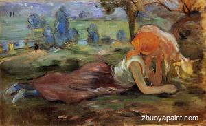 Shepherdess Laying Down