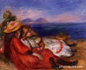 Two Little Girls on the Beach