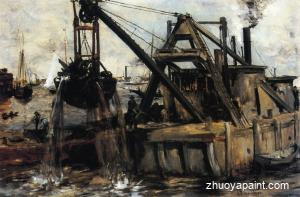 Dredging in the East River