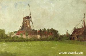 Holland (also known as Windmill in the Dutch Countryside)