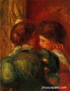 Two Women&acute;s Heads (also known as The Loge)