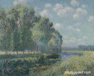 By the Eure River in Spring