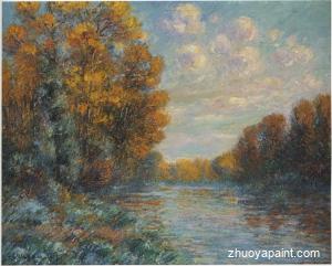 By the River in Autumn