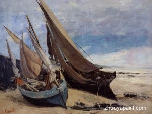 Fishing Boats on the Deauville Beach