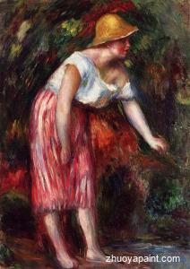 Woman in a Straw Hat