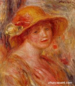 Woman in a Straw Hat