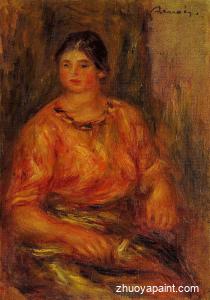 Woman in a Red Blouse