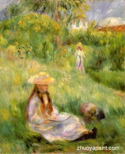 Young Girl in the Garden at Mezy