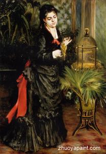 Woman with a Parrot (also known as Henriette Darras)