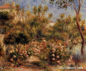 Young Woman in a Garden - Cagnes