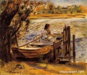 Young Woman in a Boat (also known as Lise Trehot)