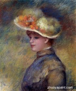 Young Woman Wearing a Hat
