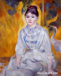 Young Woman with Crane