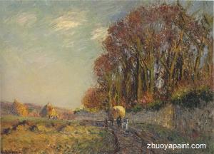Cart in an Autumn Landscape