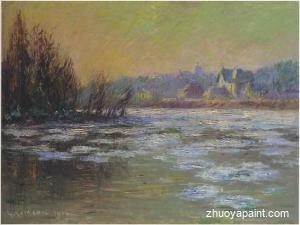 Ice on the Oise River