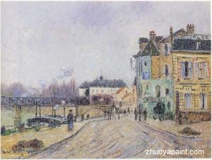 Quay on Oise in Pontoise