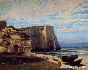 The Cliff at Etretat after the Storm