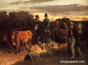 The Peasants of Flagey Returning from the Fair, Ornans