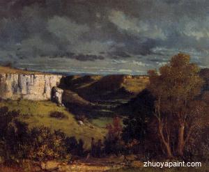 The Valley of the Loue in Stormy Weather