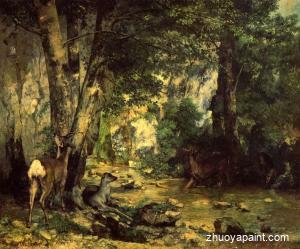 The Shelter of the Roe Deer at the Stream of Plaisir-Fontain