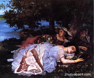 Young Ladies on the Banks of the Seine