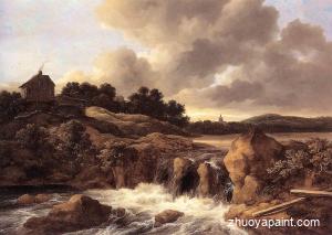 Landscape with Waterfall