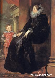 Genoese Noblewoman with her Son