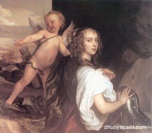 Portrait of a Girl as Erminia Accompanied by Cupid