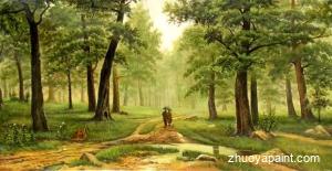 Forest Oil Painting