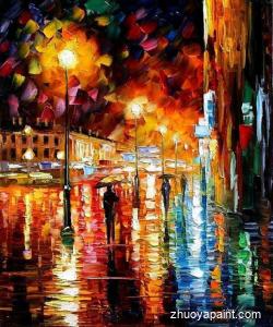 Street Scene at Night