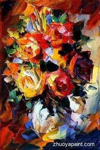 Knife Flower Oil Painting